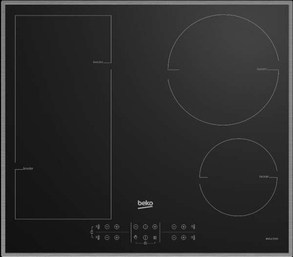Beko HII 64200 FMTX Induktionkochfeld 60 cm Flex  mit Rahmen